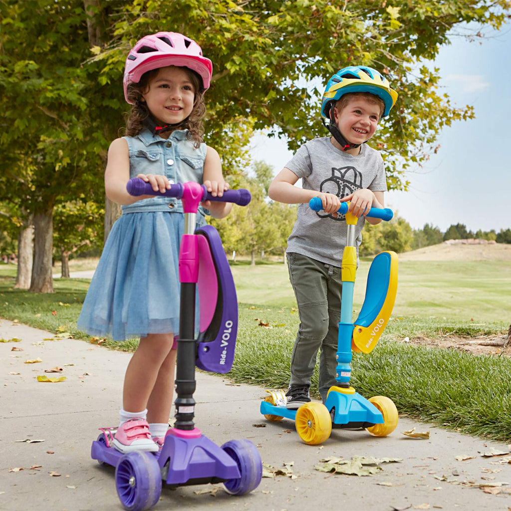 RIDEVOLO K02 2-in-1 Foldable Kick Scooter for Kids-16