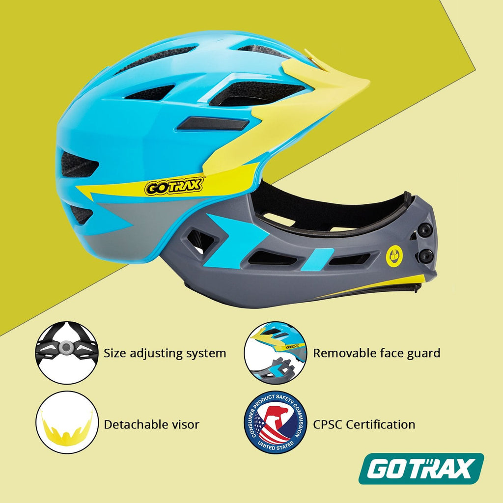 GOTRAX 2 In 1 Kids & Teens Full Faced Helmet-05