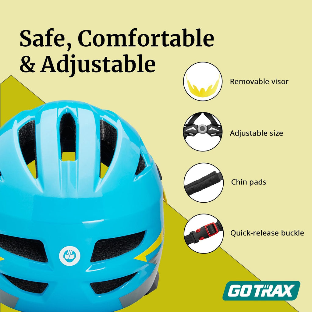 GOTRAX 2 In 1 Kids & Teens Full Faced Helmet-08