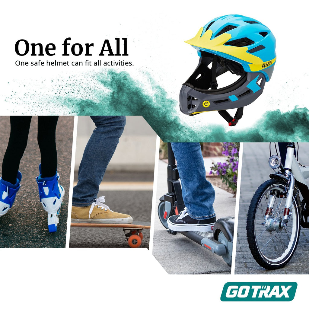 GOTRAX 2 In 1 Kids & Teens Full Faced Helmet-09