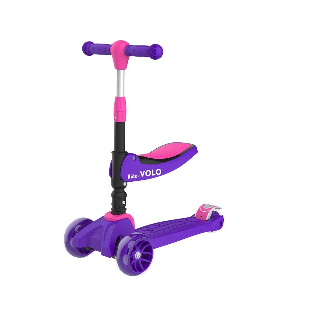 RIDEVOLO K02 2-in-1 Foldable Kick Scooter for Kids-18