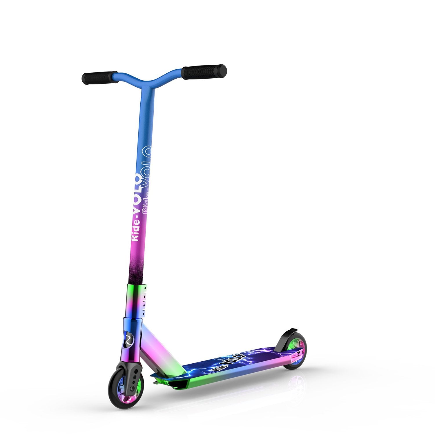 PIOLI SCOOTER STUNT NERO VIOLA OLIO ARCOBALENO SLICK 100mm 110mm PIOLI PIOLI SCOOTER STUNT NERO VIOLA OLIO ARCOBALENO SLICK 100mm 110mm PIOLI